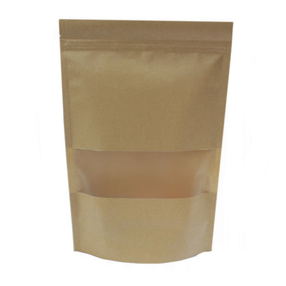 10x Kraft Window Bag 18x26 cm