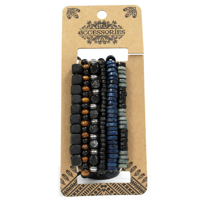 Masculine Bracelet Sets - Moody & Blue (asst)