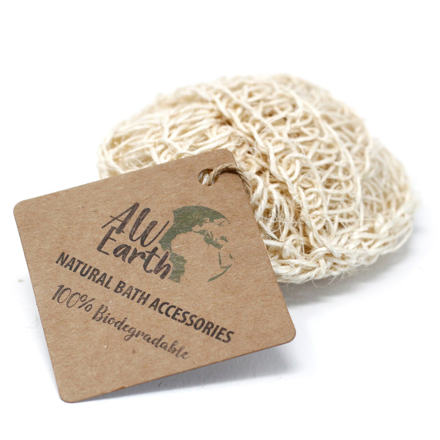 Sisal Sponge and Scrub - Soft Round Exfoliating Cushion