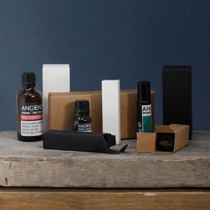 Box for 6 10ml Essential Oil Bottles - Black