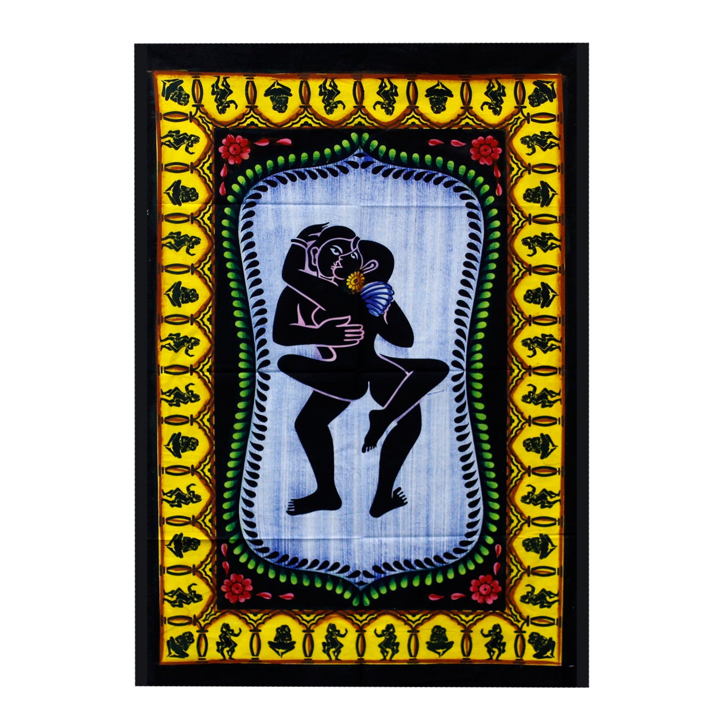 Handbrushed  Cotton Wall Art - Kamasutra