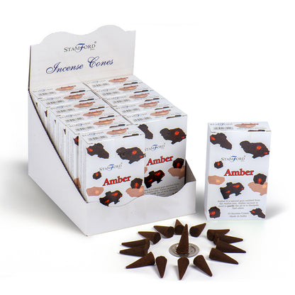 Amber Incense Cones