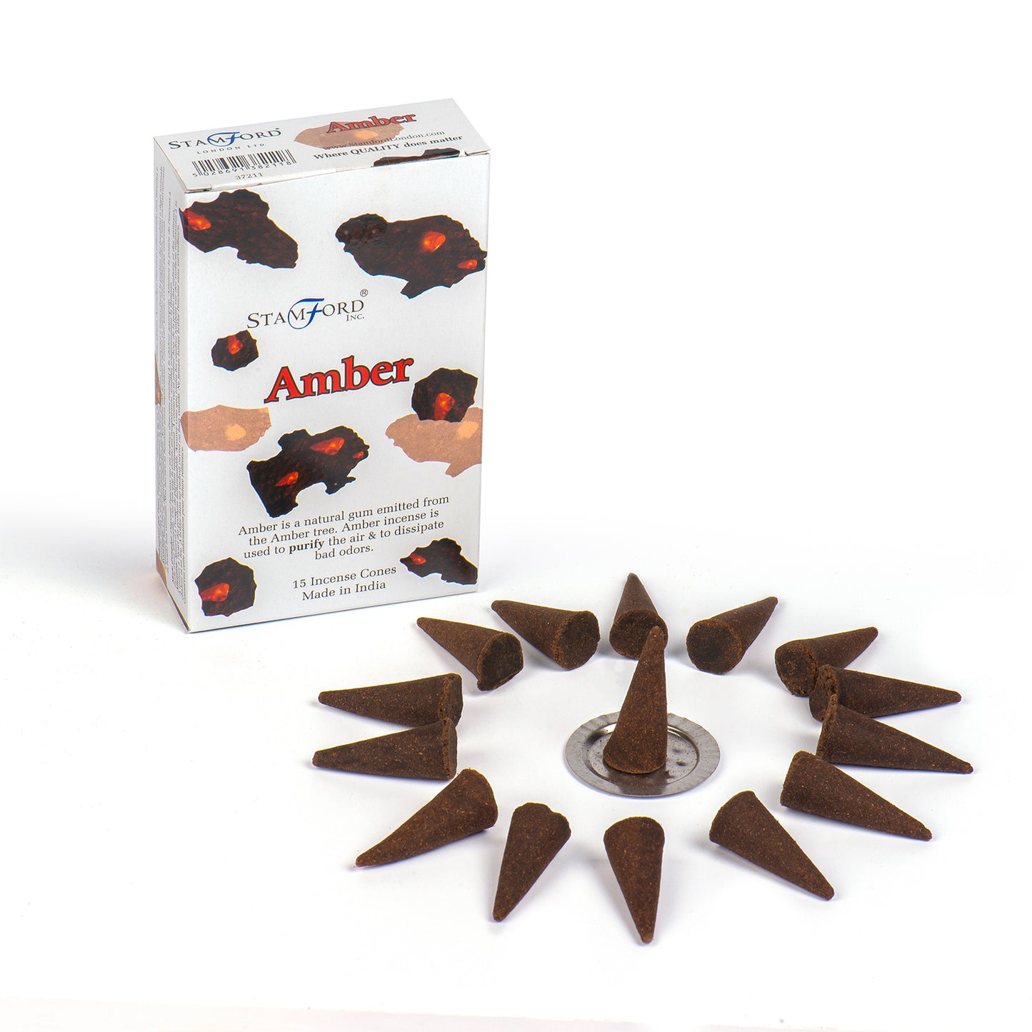 Amber Incense Cones