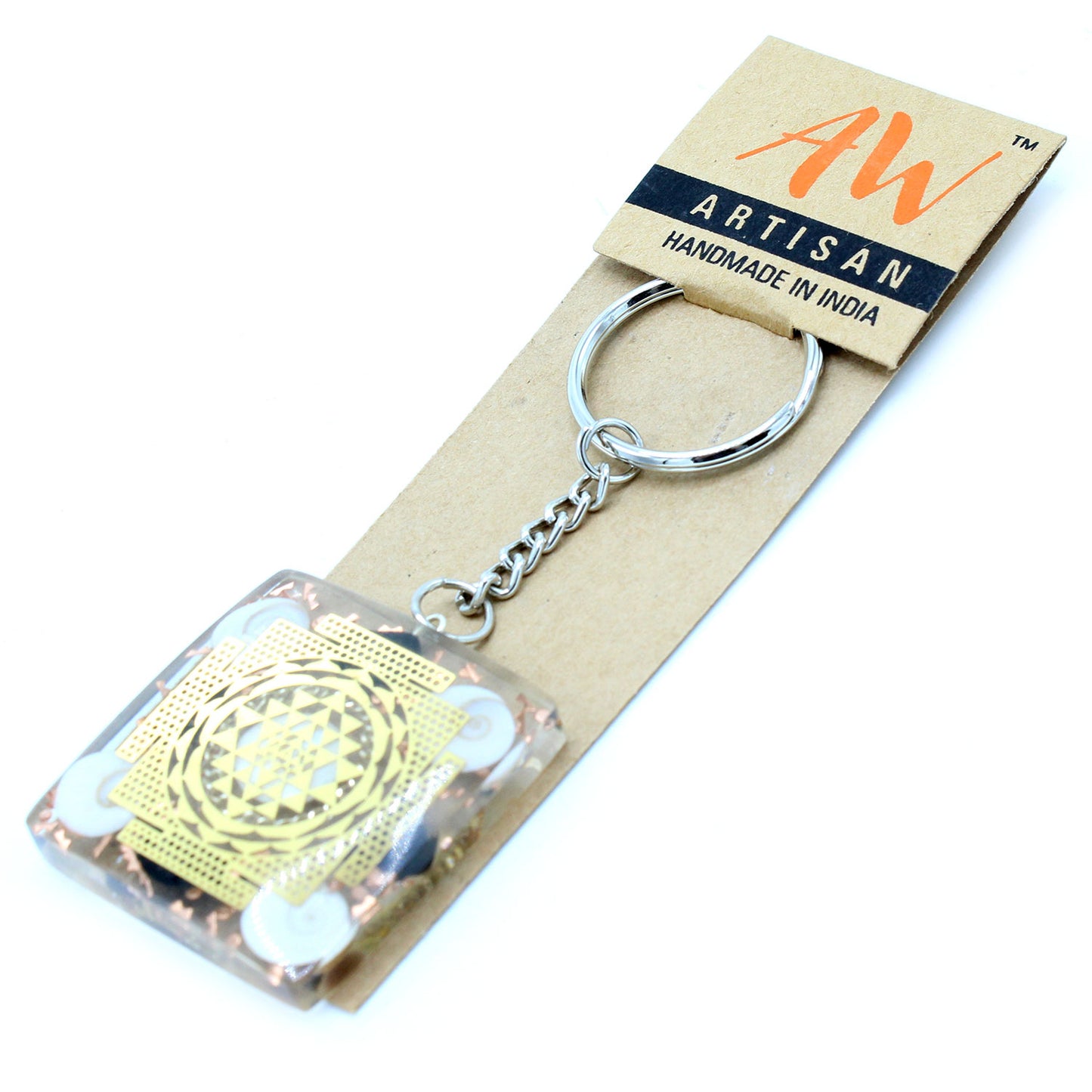 Orgonite Power Keyring - Home Protect Tourmaline