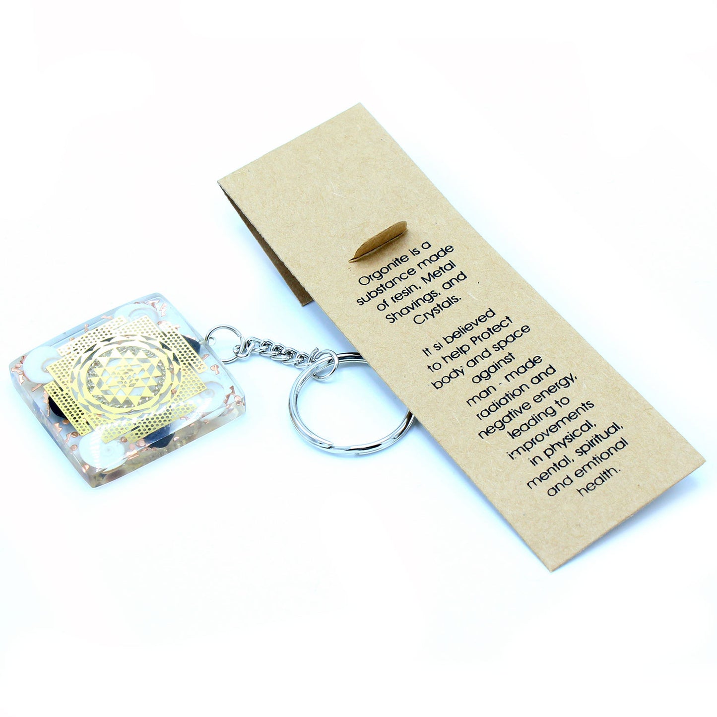 Orgonite Power Keyring - Home Protect Tourmaline