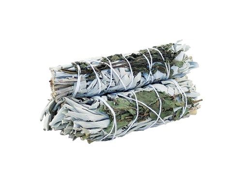 Smudge Stick (California) - White Sage & Peppermint 10cm