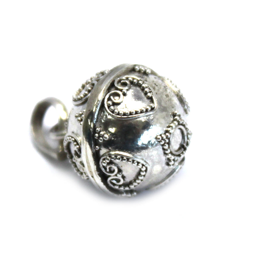 Silver Angel Bell - Love - 12mm