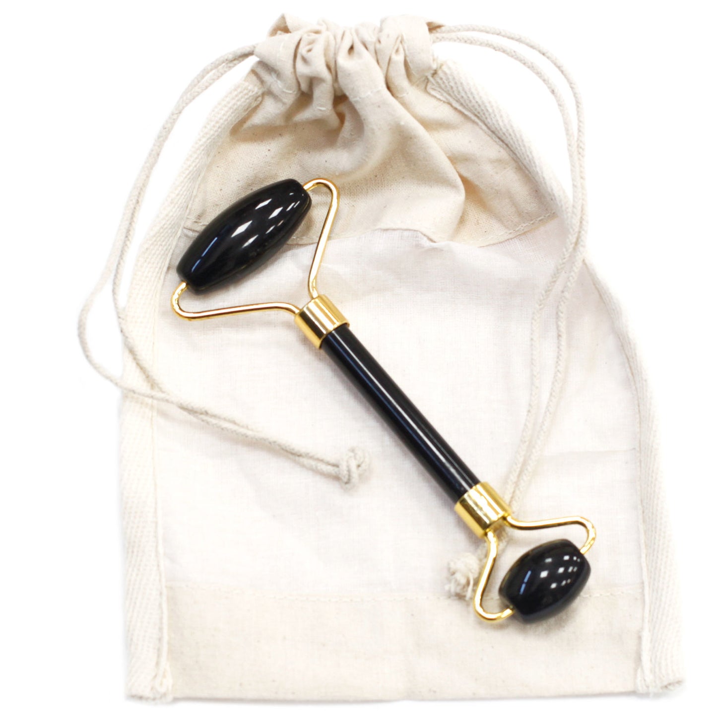 Gemstone Face Roller - Black Obsidian