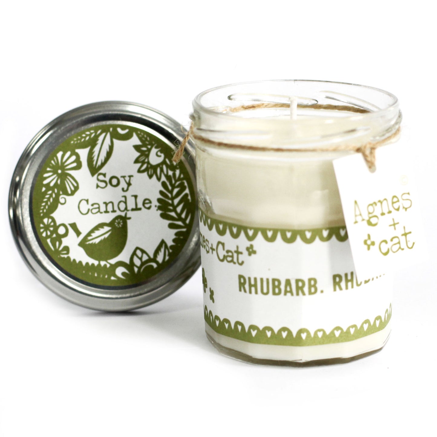 Jam Jar Candle - Rhubarb Rhubarb