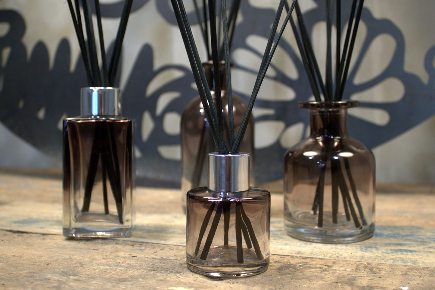 100 ml Square Long Reed Diffuser bottle - Charcoal