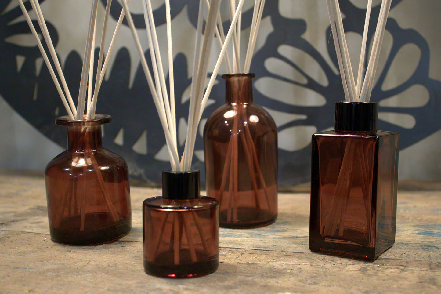 140 ml Round Alchemist Reed Diffuser Bottle - Charcoal