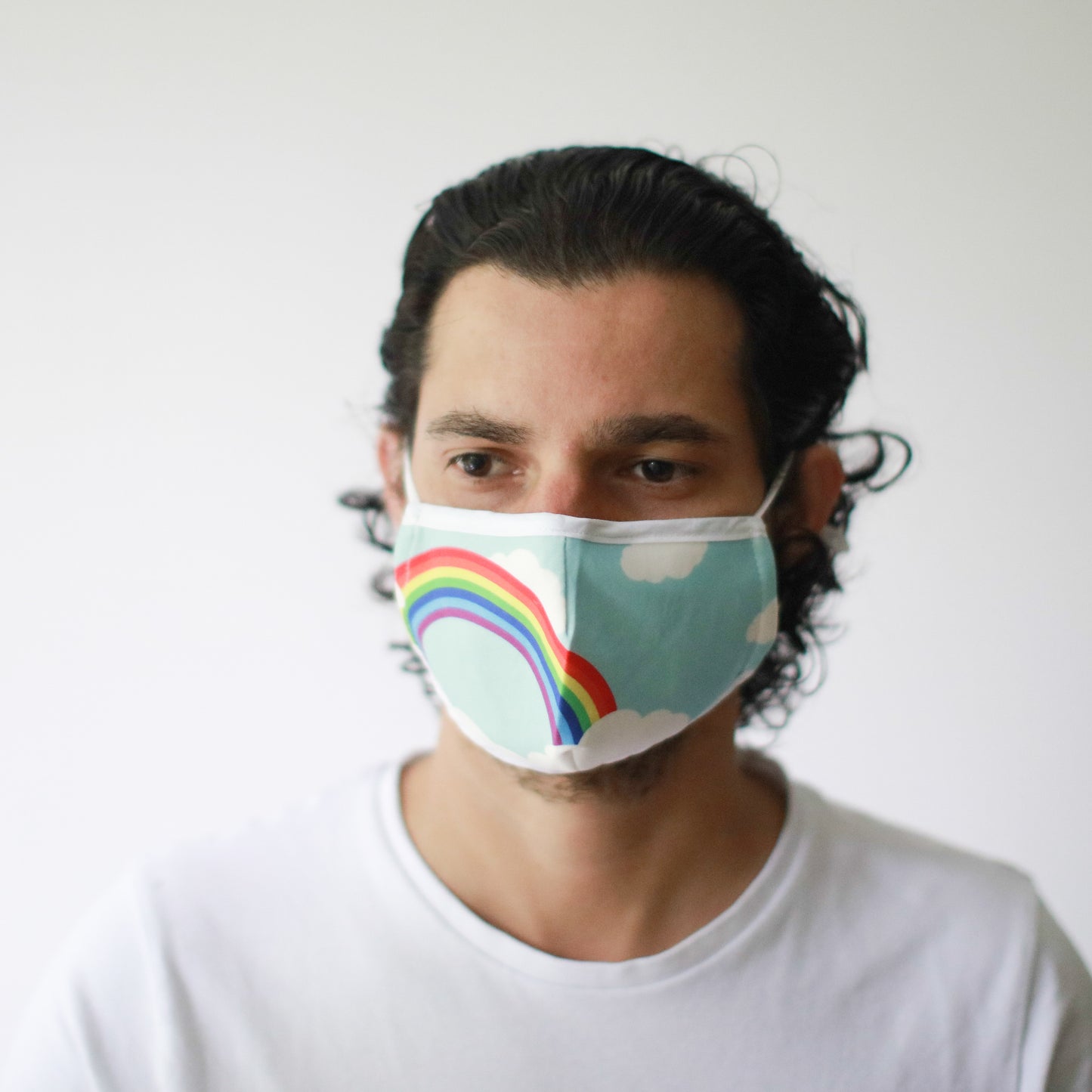 Reusable Fashion Face Covering - Rainbow (Adult)