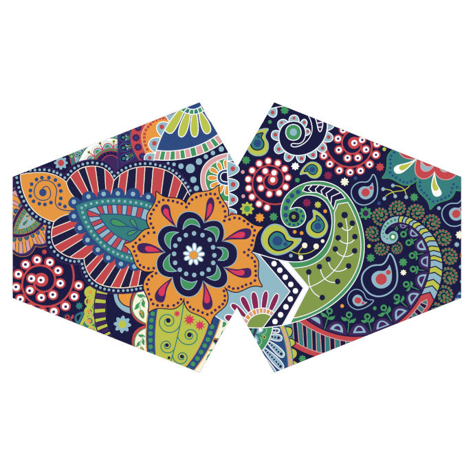 Reusable Fashion Face Covering - Funky Swirls (Adult)