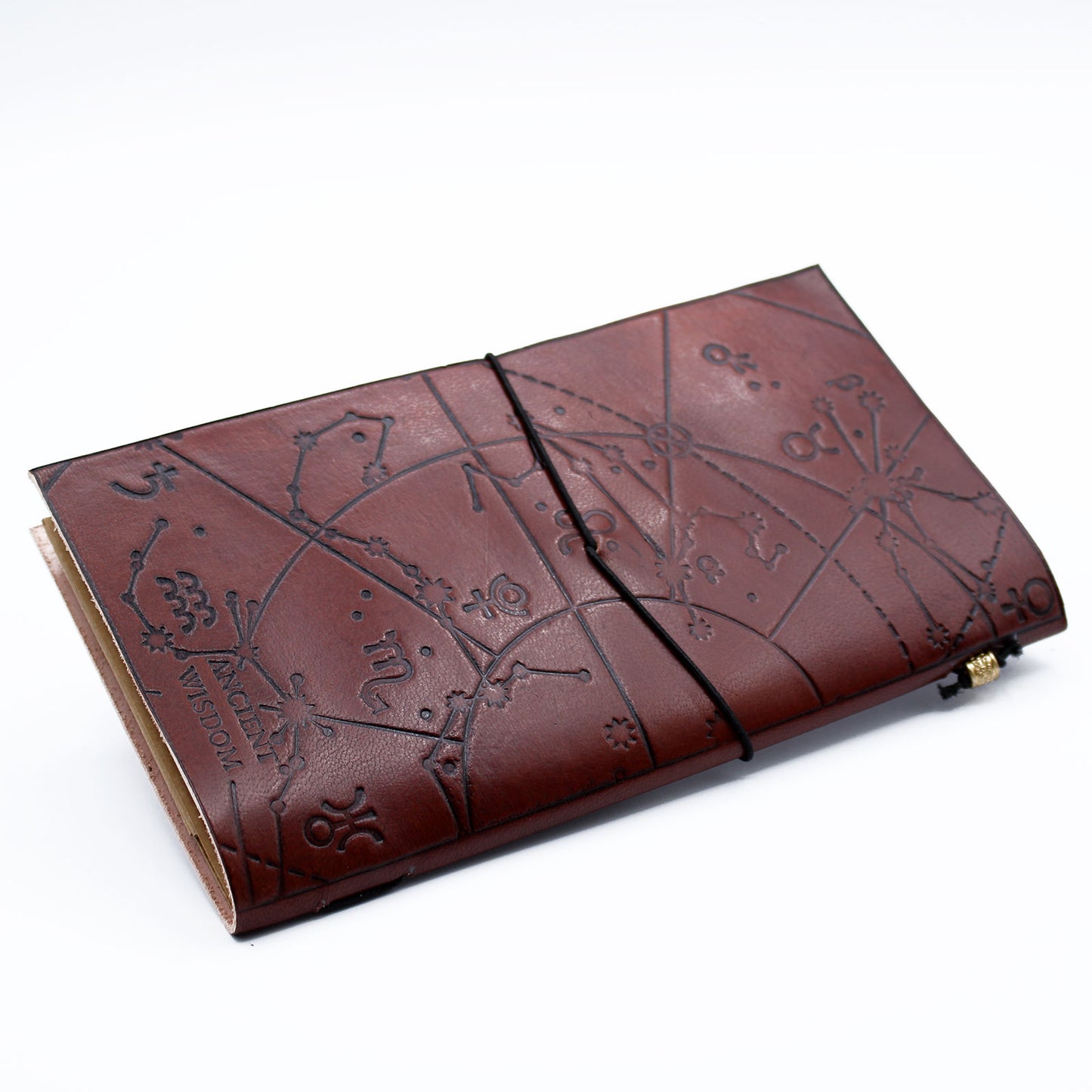 Handmade Leather Journal - My Bucket List Book - Brown (80 pages)