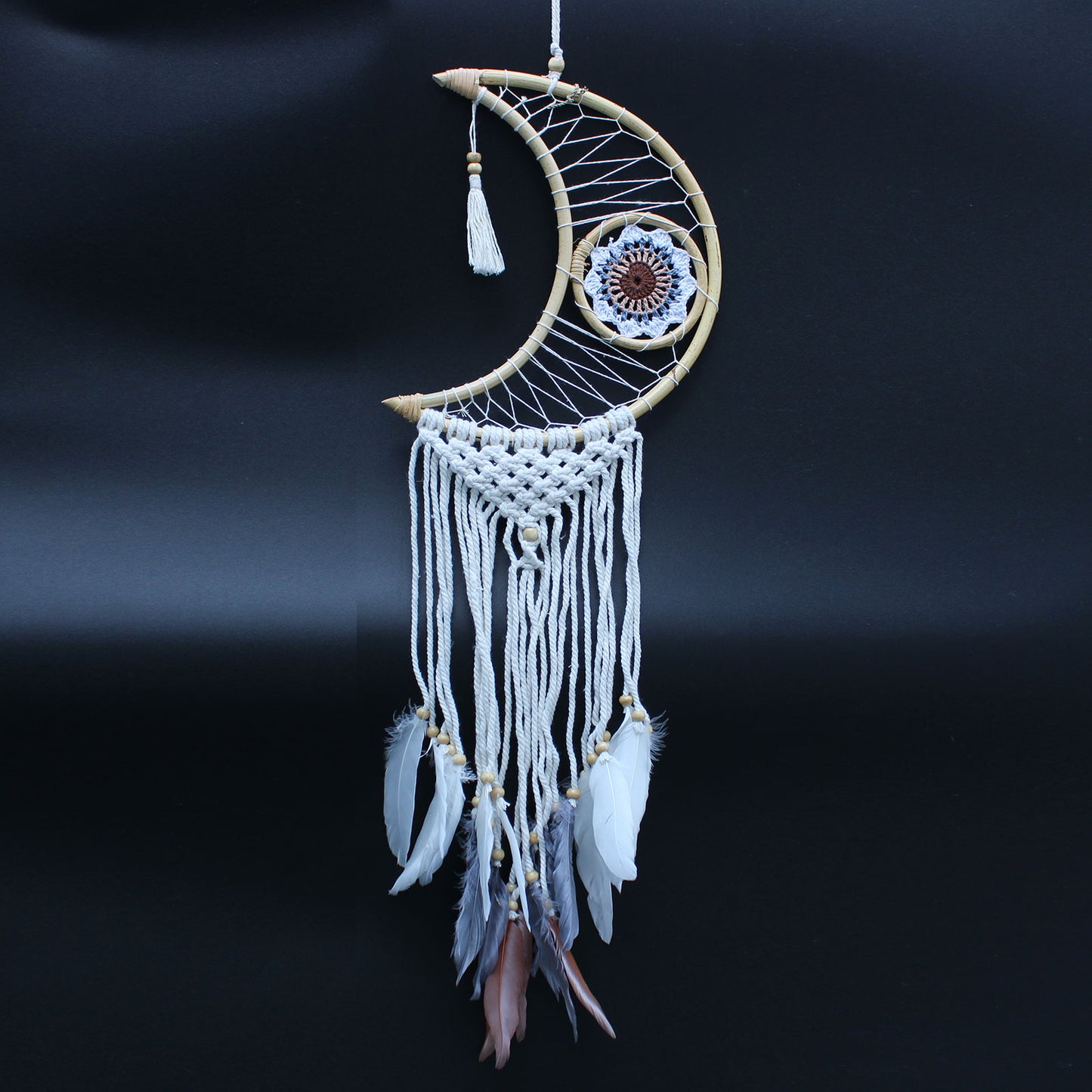 Protection Dream Catcher - Macrame Moon Assorted Colours