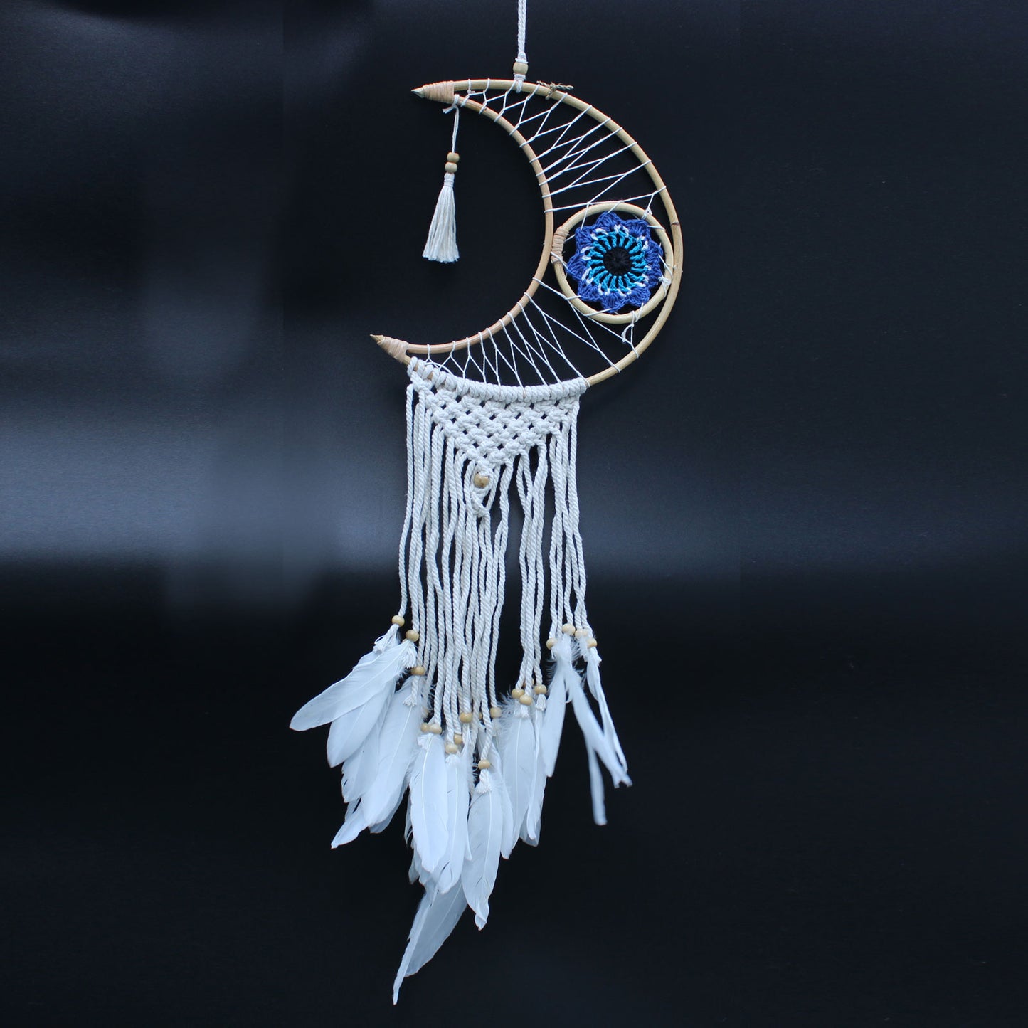 Protection Dream Catcher - Macrame Moon Assorted Colours