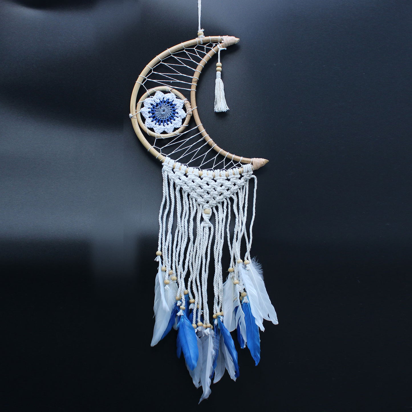 Protection Dream Catcher - Macrame Moon Assorted Colours