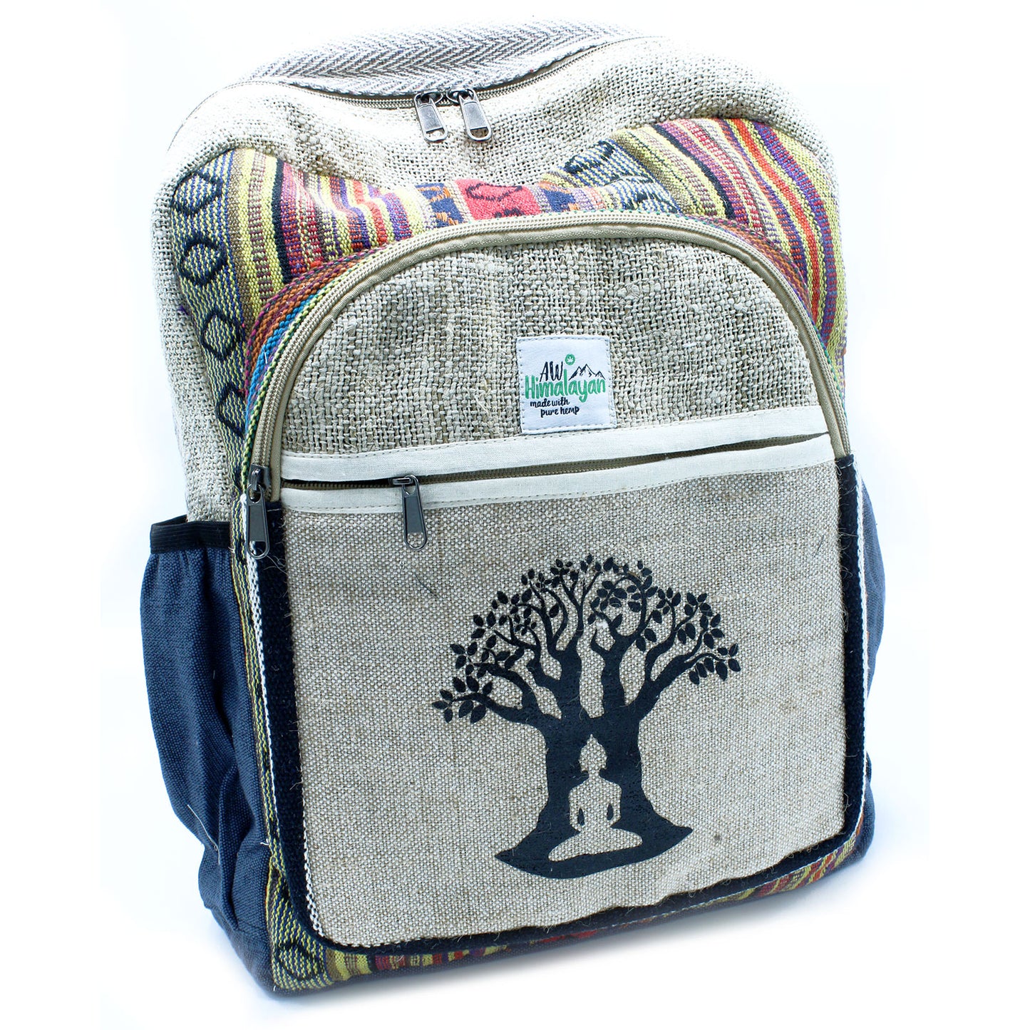 Large Hemp Backpack - Bohdi Tree Design