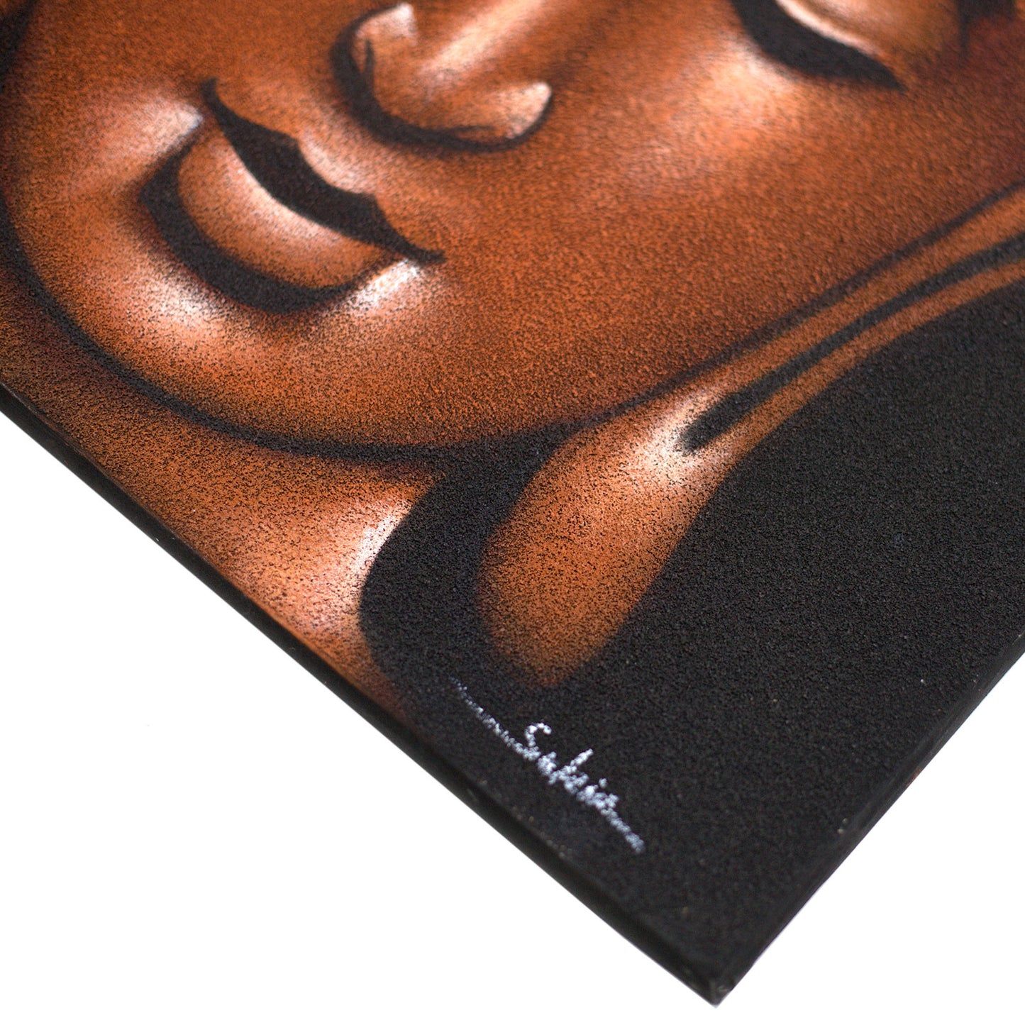 Buddah Painting - Copper Sand Finish