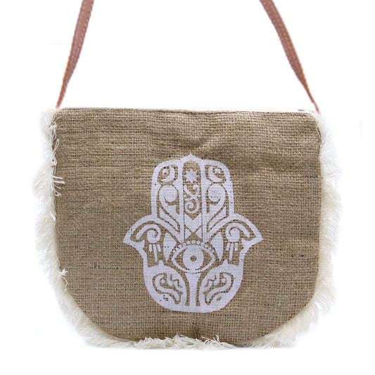 Fab Fringe Bag - Hamsa Print