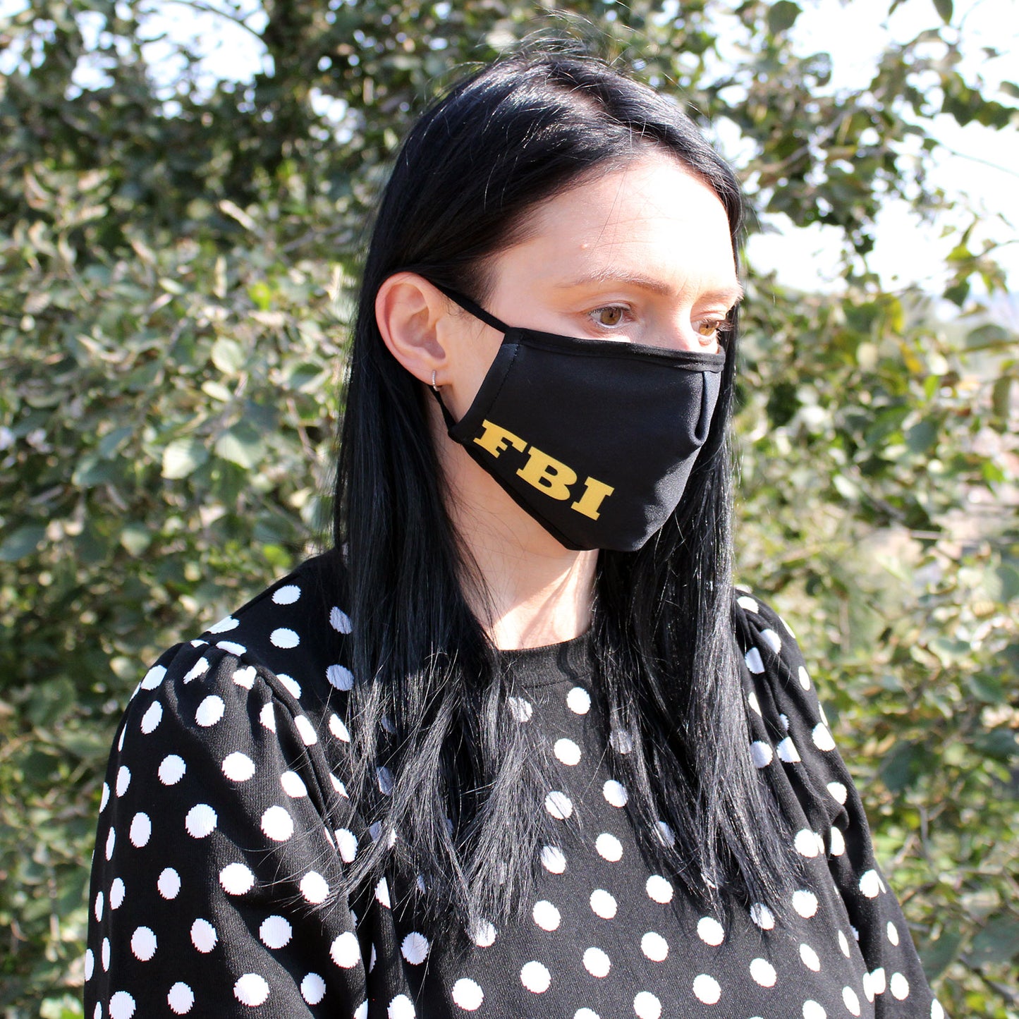 Reusable Fashion Face Covering - FBI (Adult)