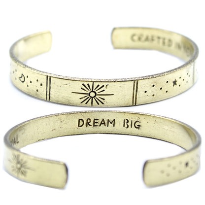 Inspiration Bracelet - Copper Snrise, Galaxy, Stars, Earth