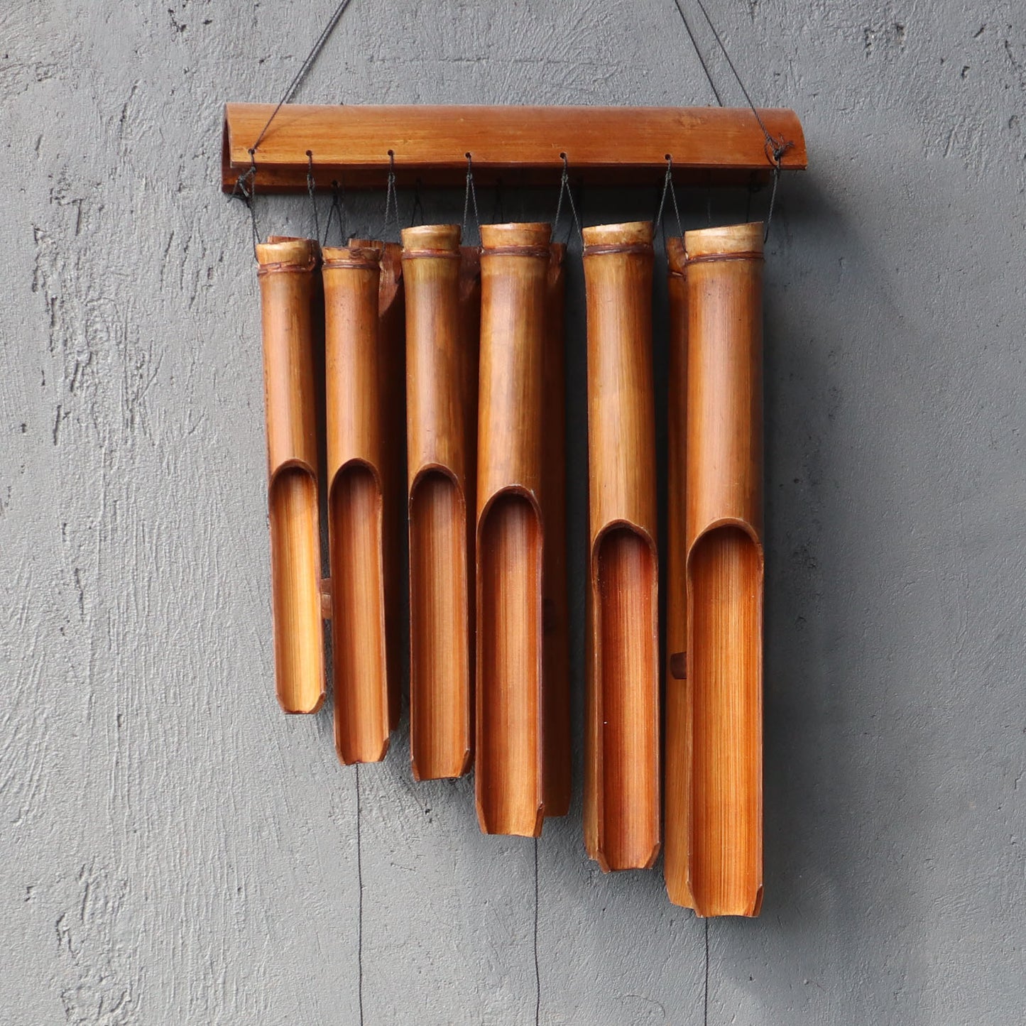 Bamboo Windchime - Natural finish - 12 Large Tubes