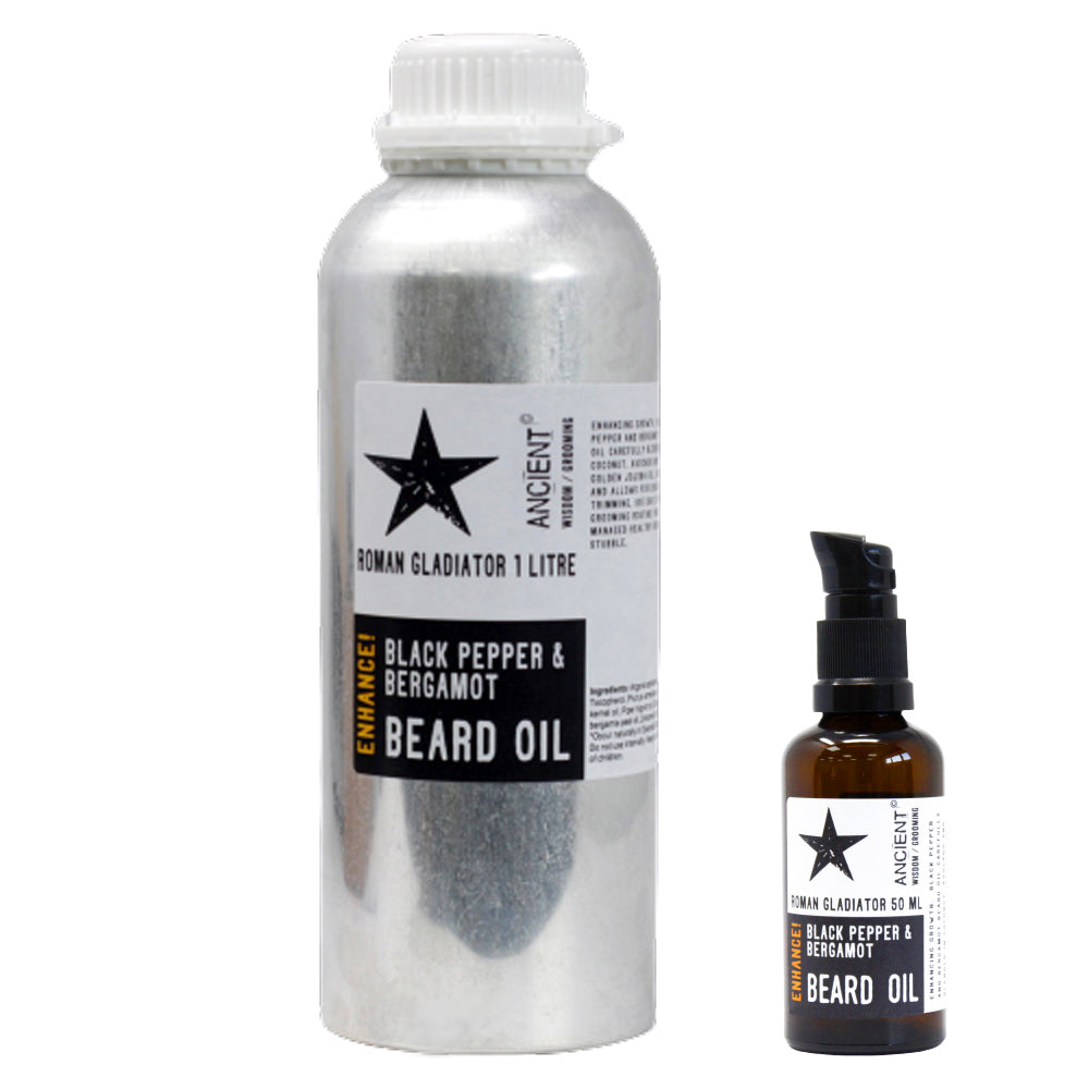 1 Litre Bulk Beard Oil - Roman Gladiator - Enhance!