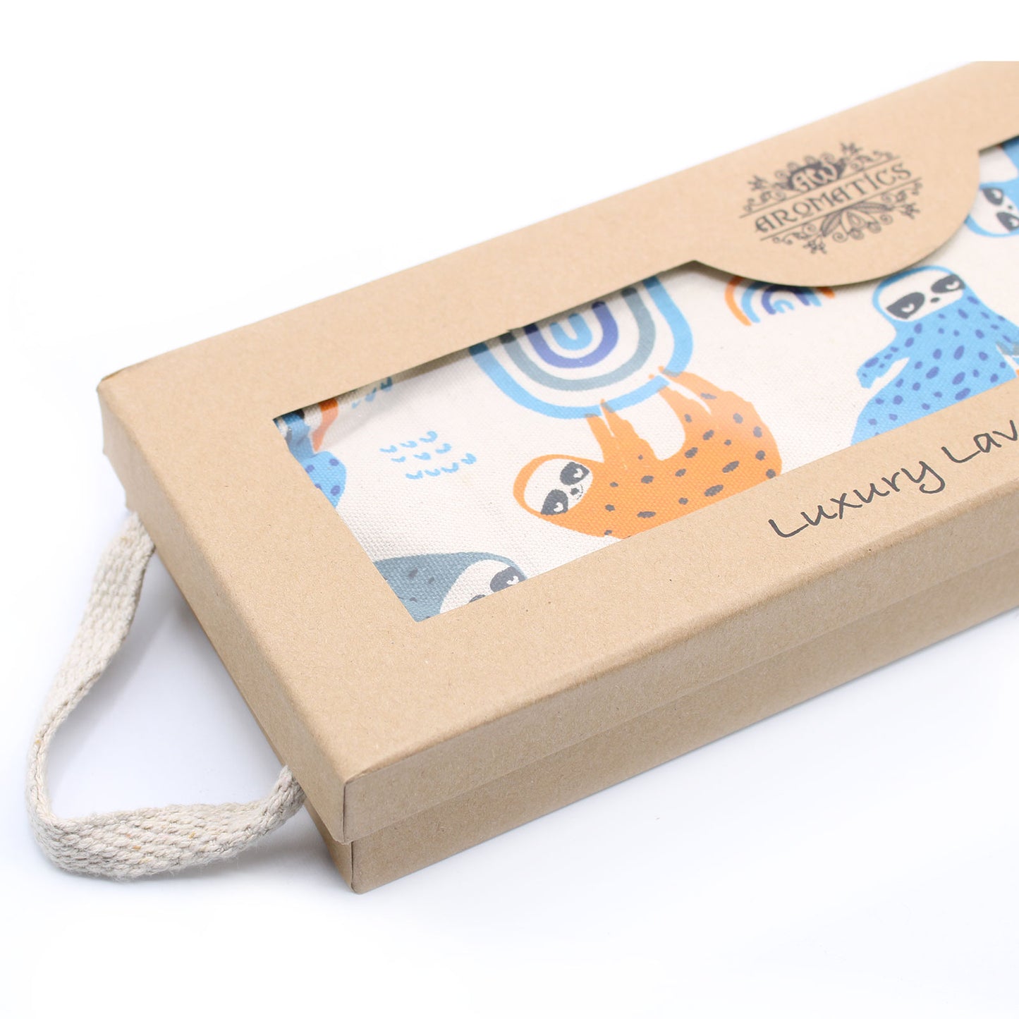 Luxury Lavender  Wheat Bag in Gift Box  - Lazy Sloth