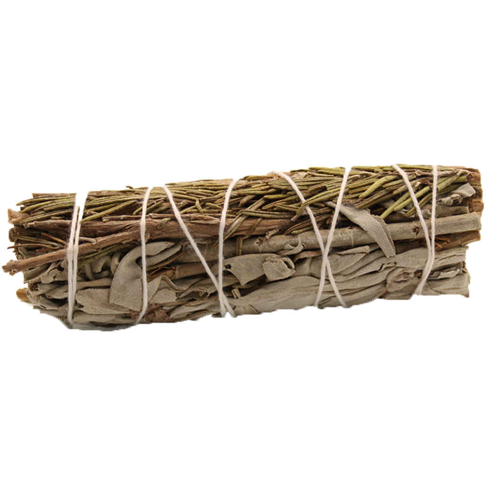 Smudge Stick (California) - White Sage & Rosemary 10cm