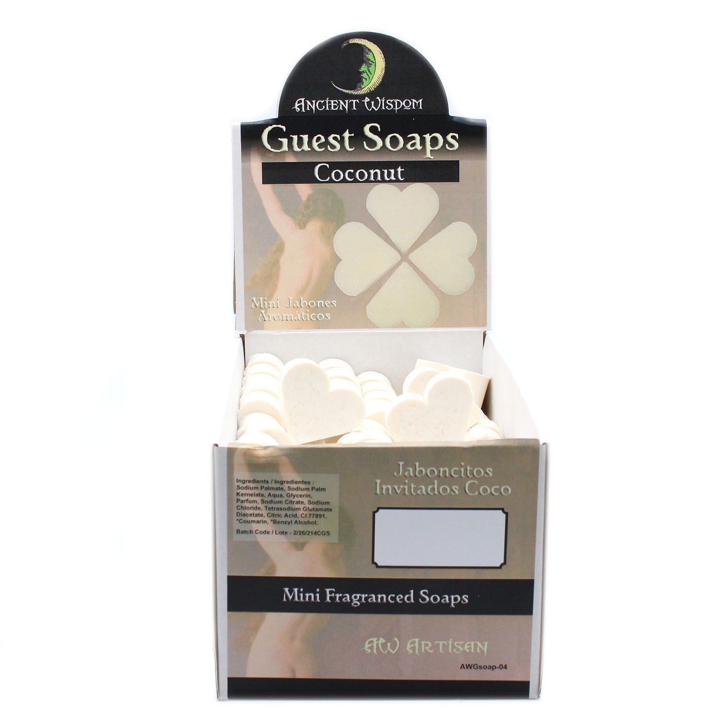 Heart Guest Soaps - Coconut (10 Pack)