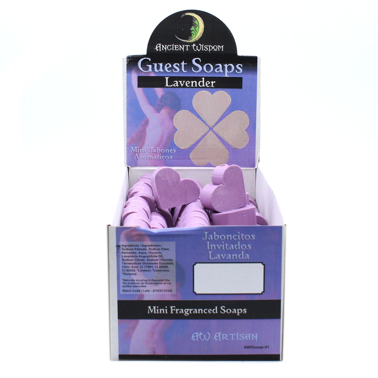 Heart Guest Soaps - Lavender (10 Pack)