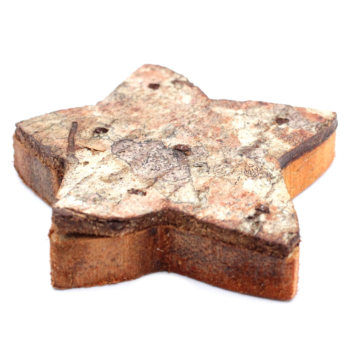 Rustic Bark Letter   - "Star Shape"  - 7cm