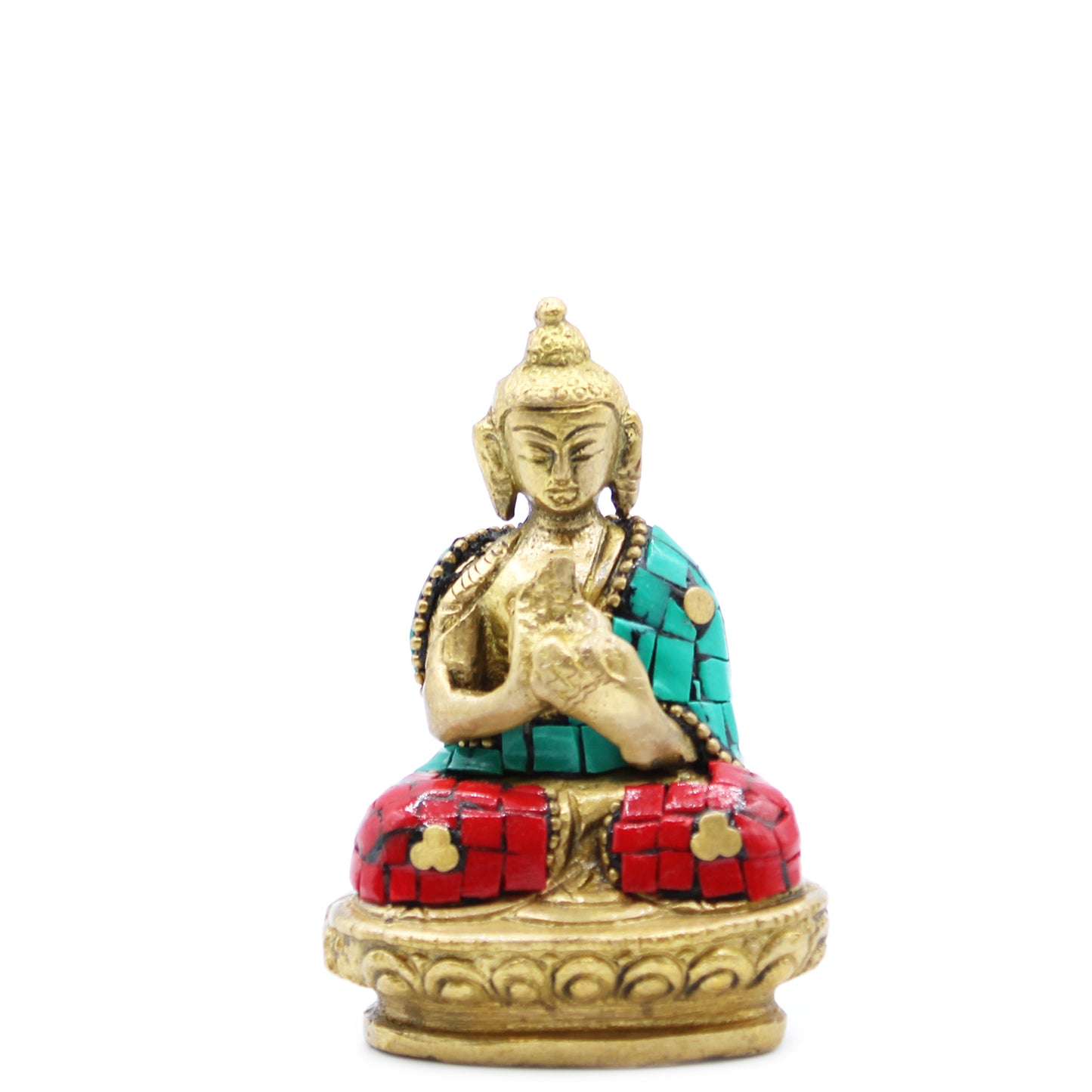 Brass Buddha Figure - Blessing - 7.5cm