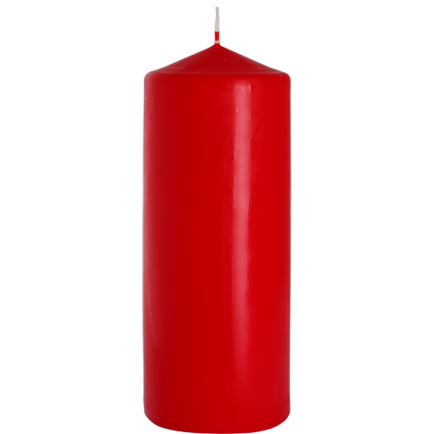 Pillar Candle 80x200mm - Red (6 Pack)