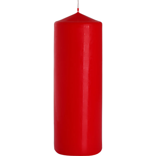 Pillar Candle 80x250mm - Red (6 Pack)