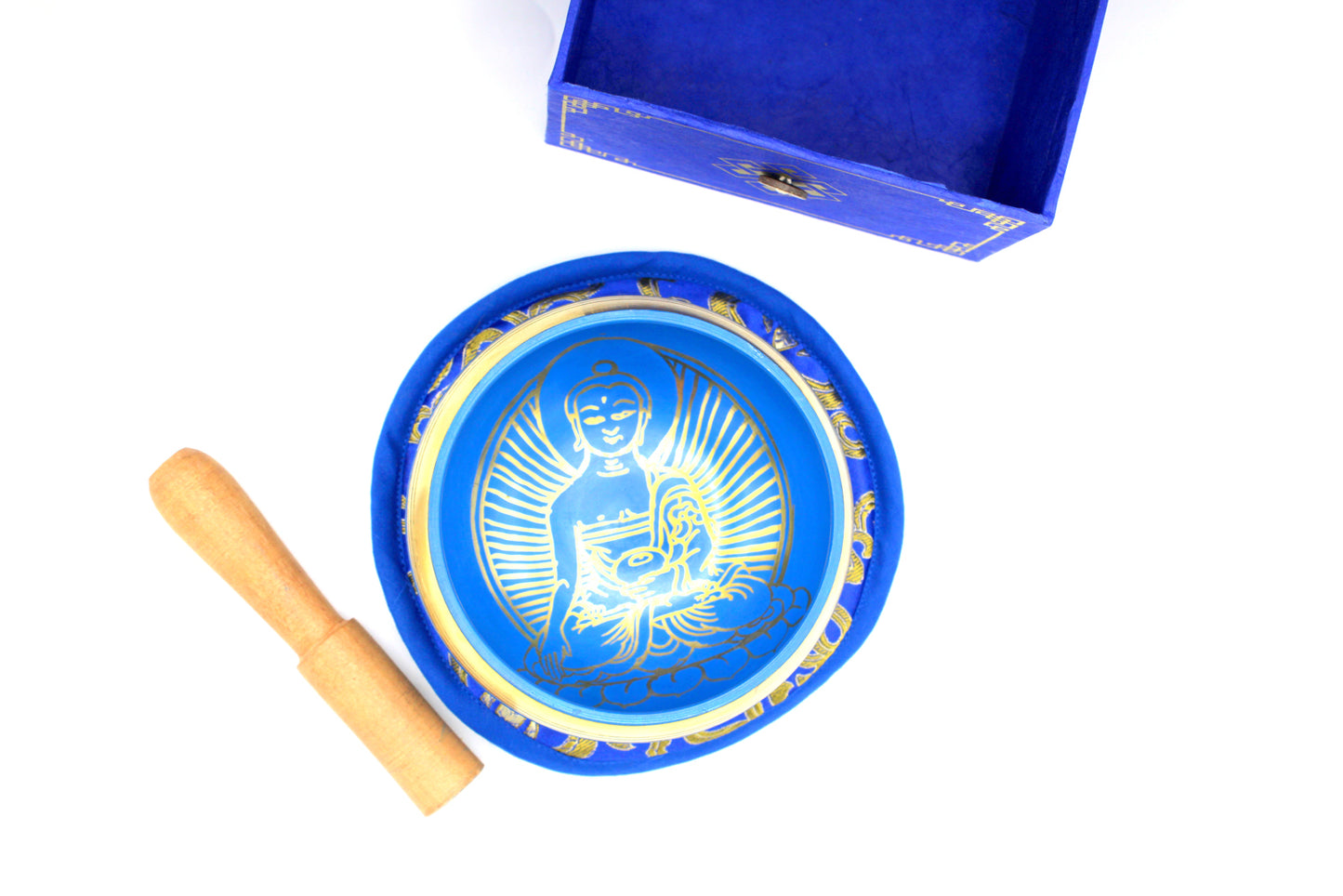 Medicine Buddha Singing Bowl Set 10cm (min 500gm)