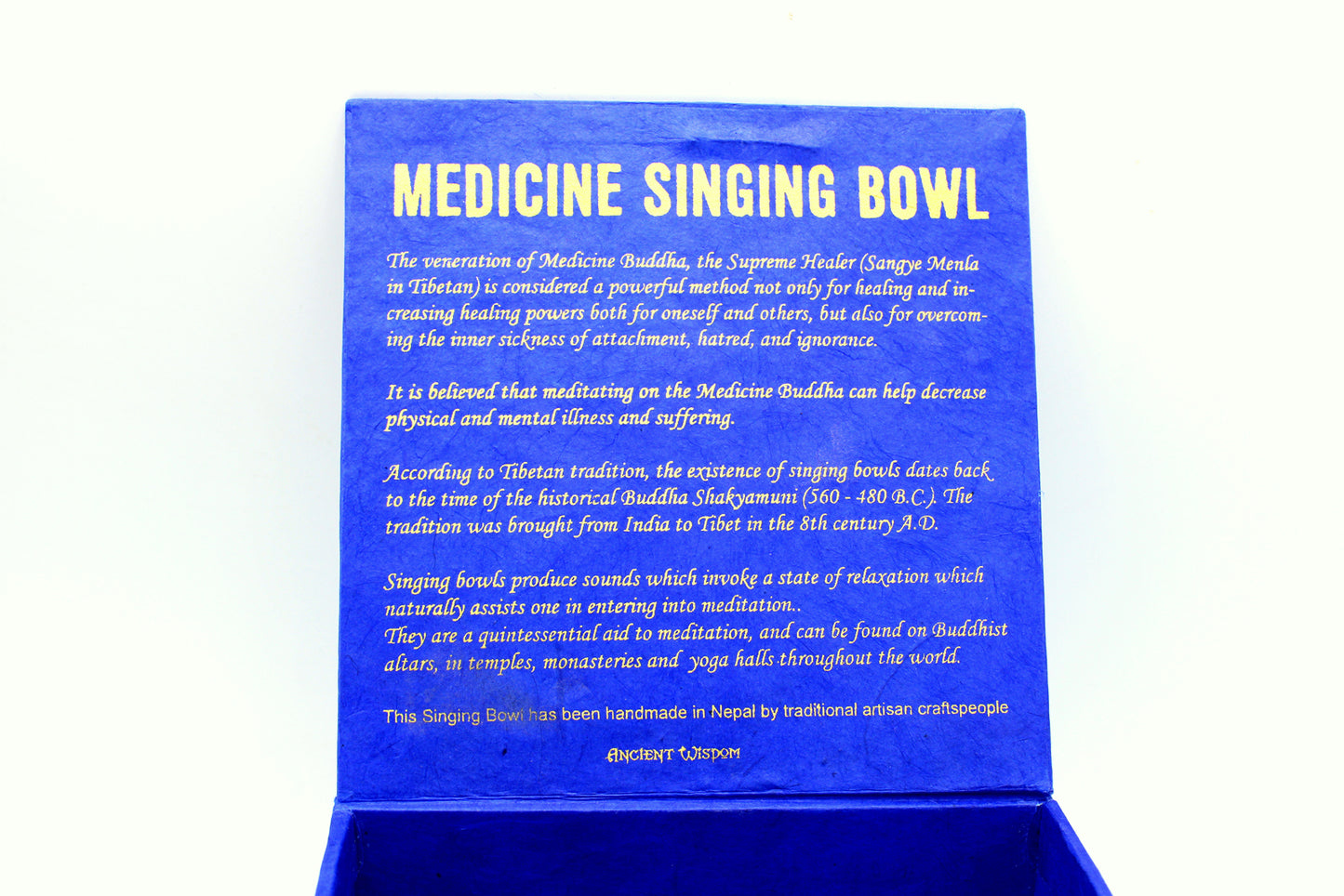 Medicine Buddha Singing Bowl Set 10cm (min 500gm)