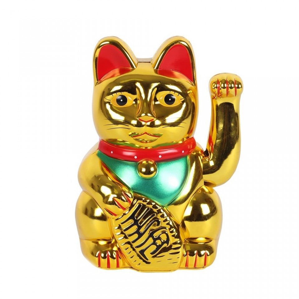 Gold Money Cat - 15cm (Battery Powered)