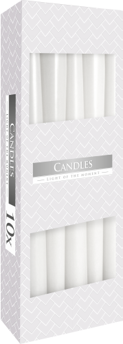 Taper Candle - White (10 Pack)