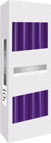 Taper Candle - Lavender (10 Pack)