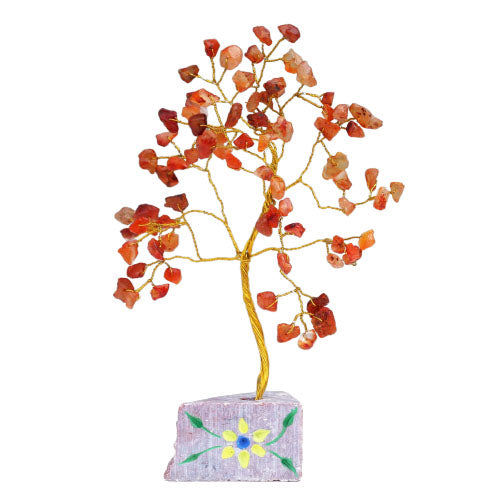 Carnelian Gemstone Tree - 80 Stones