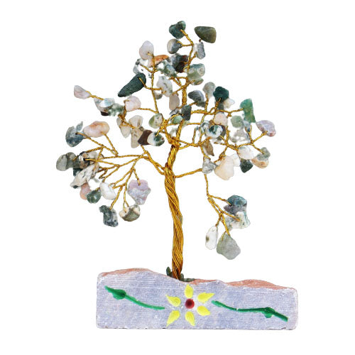 Tree Agate Gemstone Tree- 80 Stones