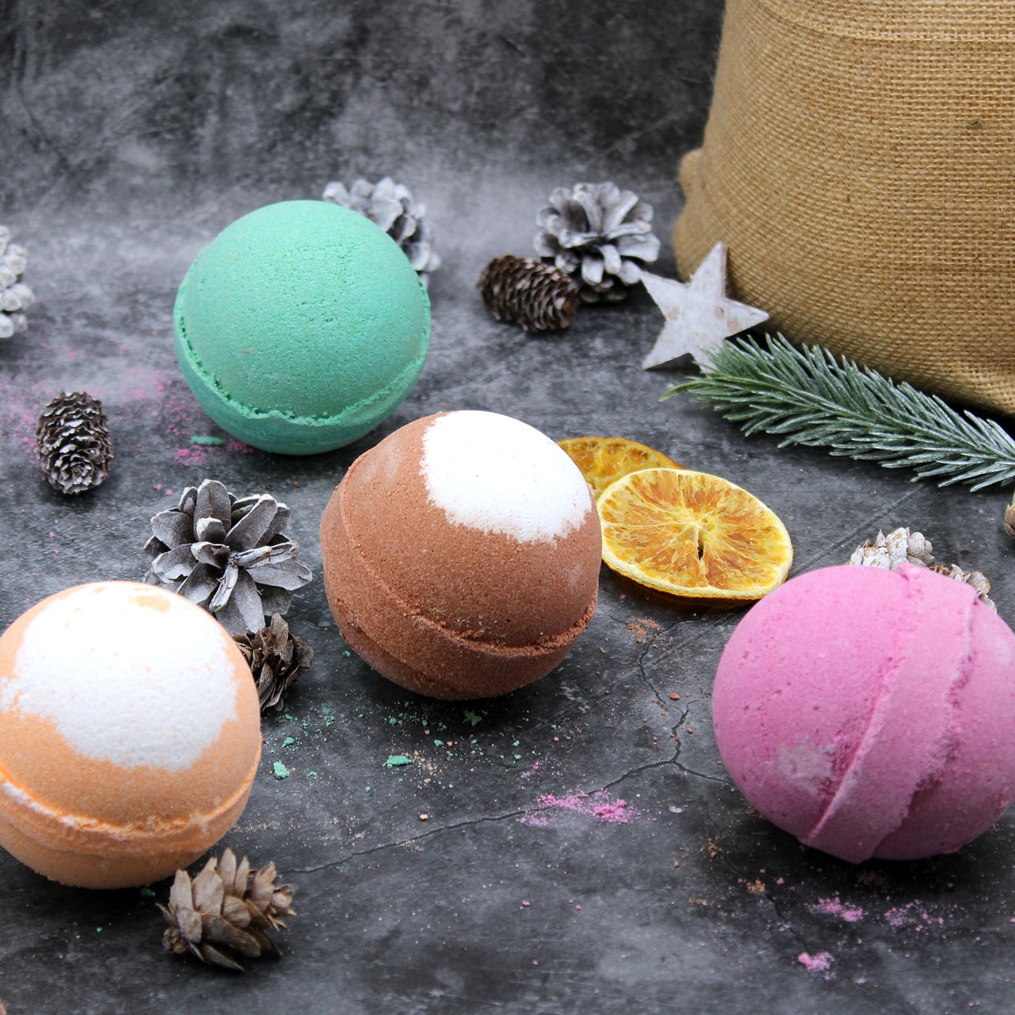 Festive Bath Bomb Mix - Selection 1