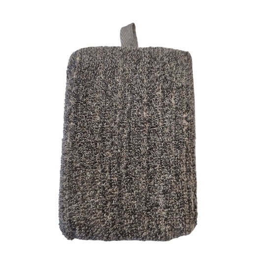 Bamboo & Linen Bath Sponge  - Charcoal