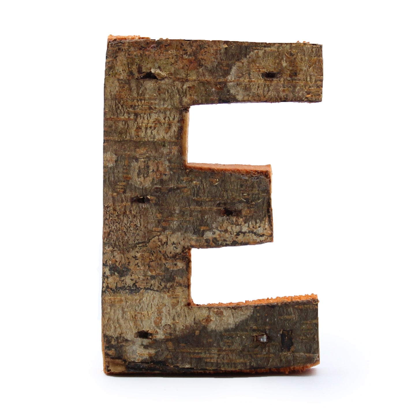 Rustic Bark Letter   - "E"  - 7cm