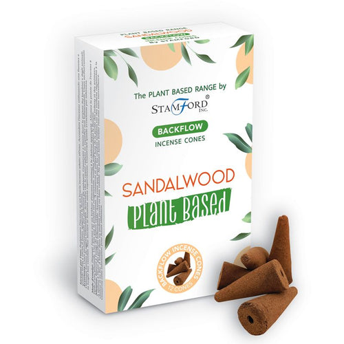 Plant Based Backflow Incense Cones - Sandalwood