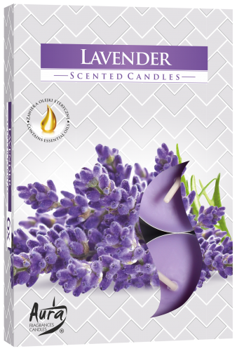 Set of 6 Scented Tealights - Lavender