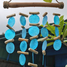 Blue Driftwood Windchime