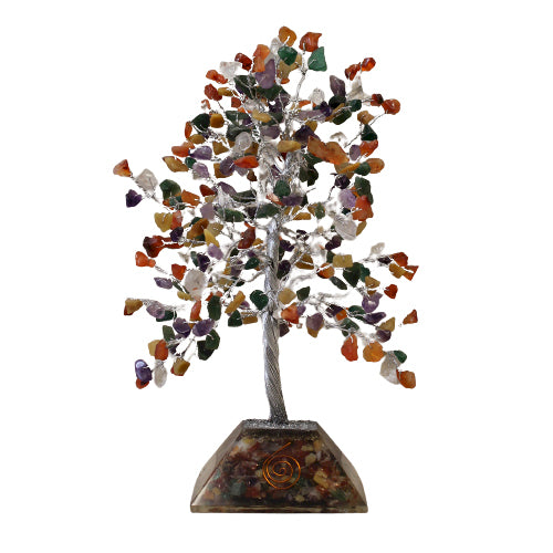 Gemstone Tree with Organite Base - 320 Stone - Multi